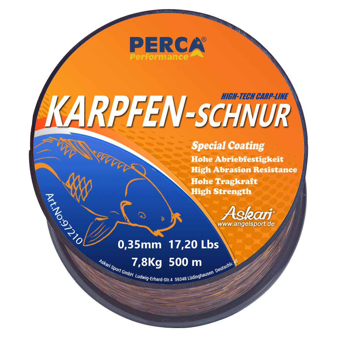 Perca Performance Karpfenschnur Performance (braun) 