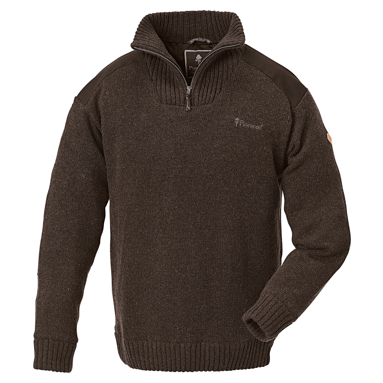 Pinewood Hurricane Sweater Herren (Brown Melange) 