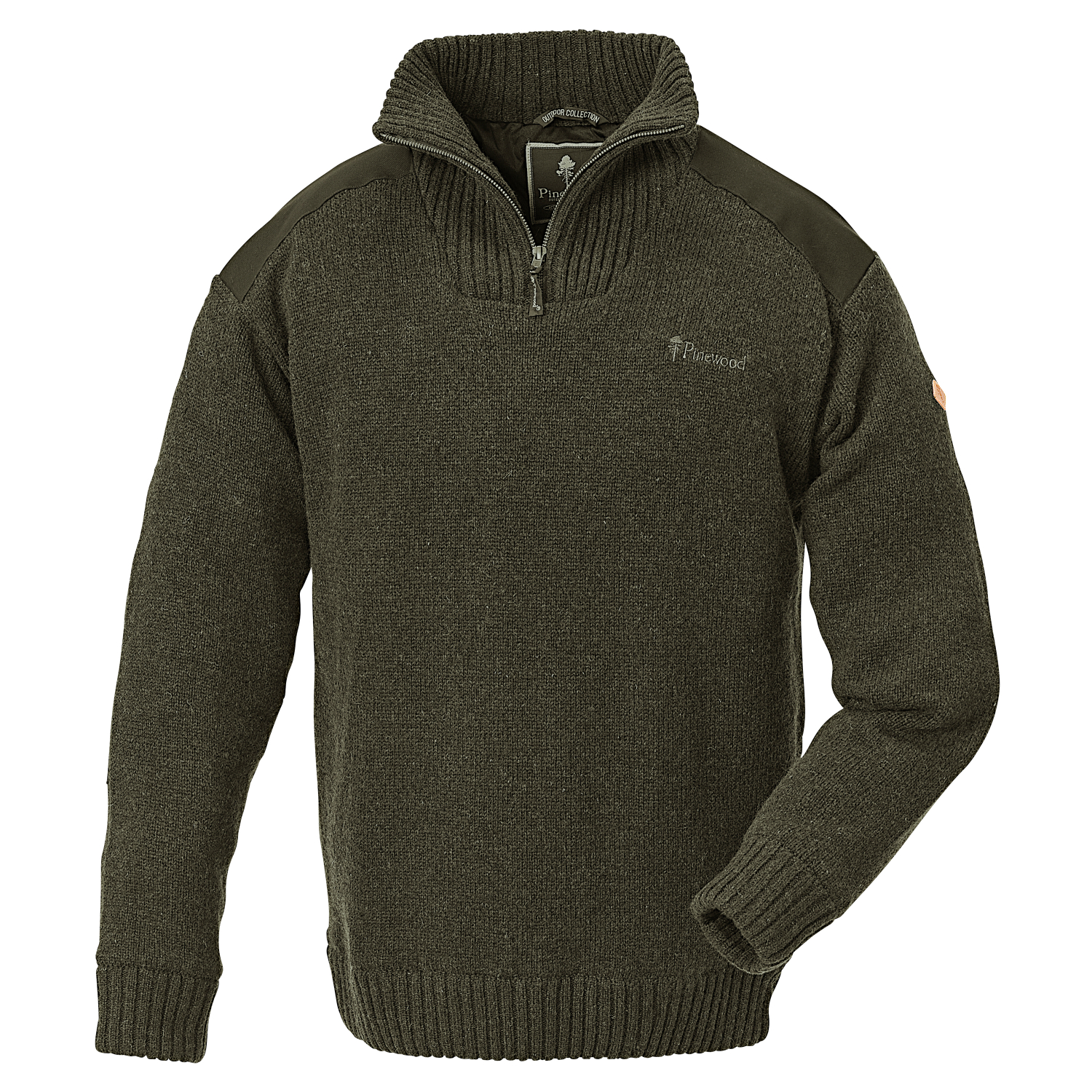 Pinewood Hurricane Sweater Herren (D.Green Melange) 