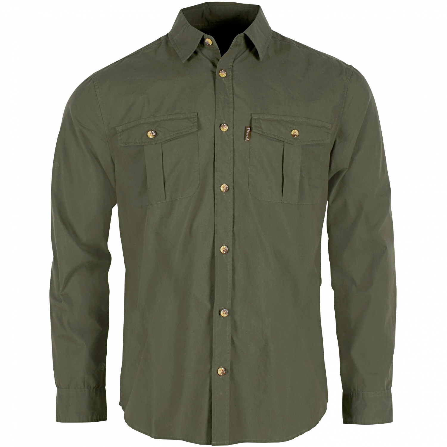 Pinewood Safari L/S Shirt Herren (Mossgreen) 