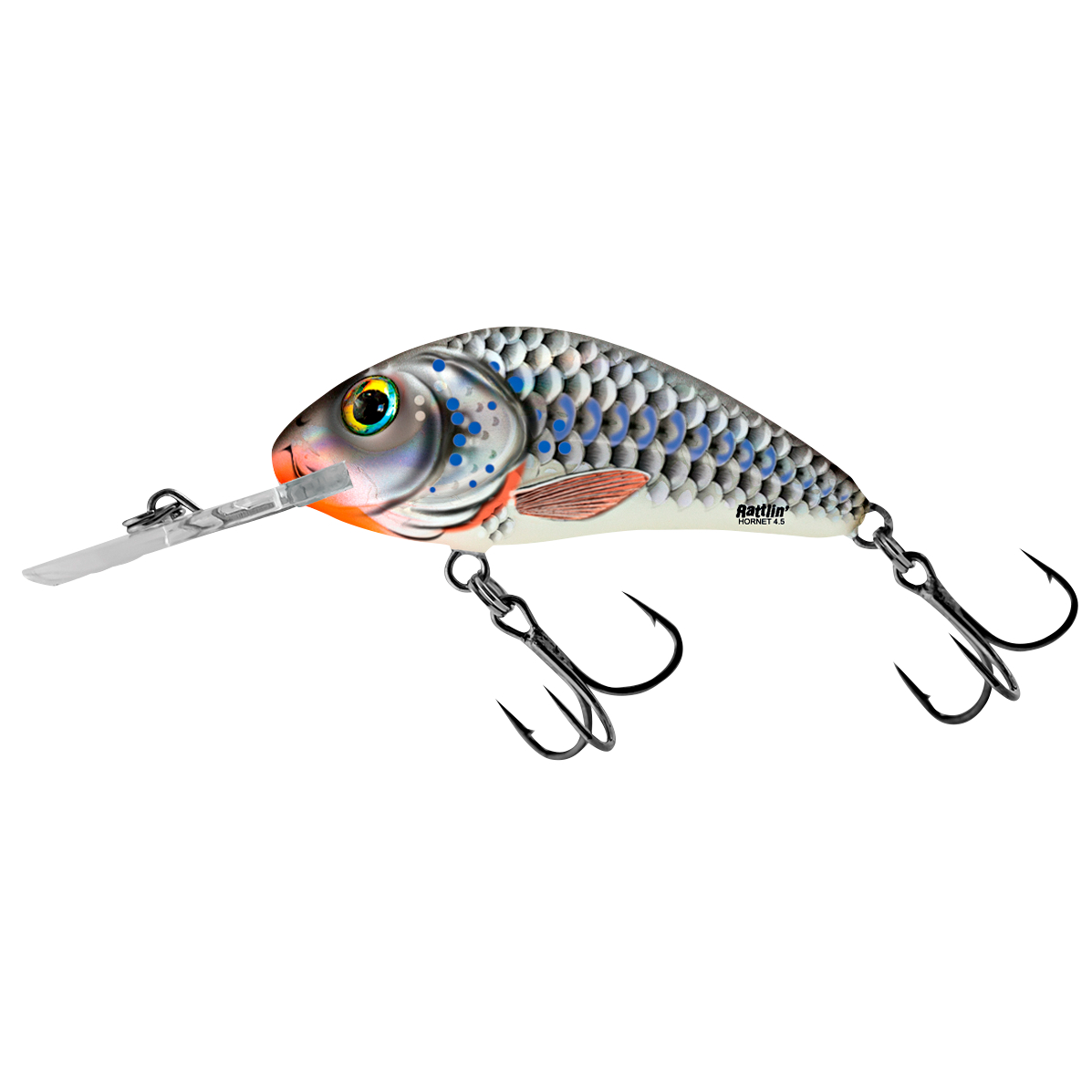 Salmo® Salmo® Wobbler Rattlin Hornet Floating (4,5 cm, Silver Holographic Shad) 