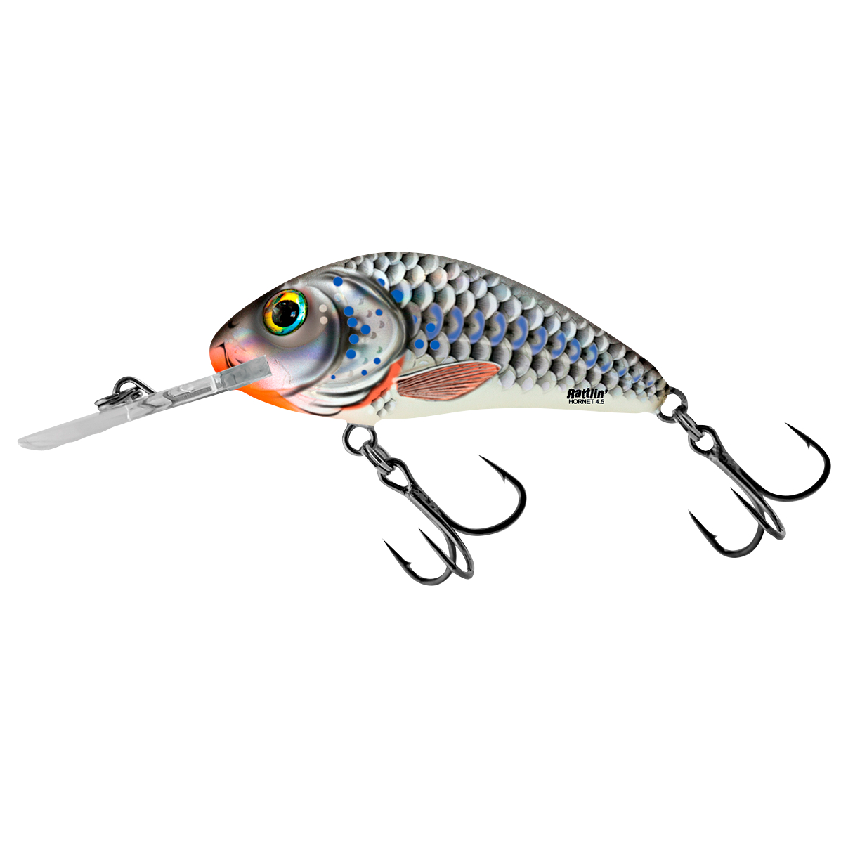 Salmo® Salmo® Wobbler Rattlin Hornet Floating (5,5 cm, Silver Holographic Shad) 