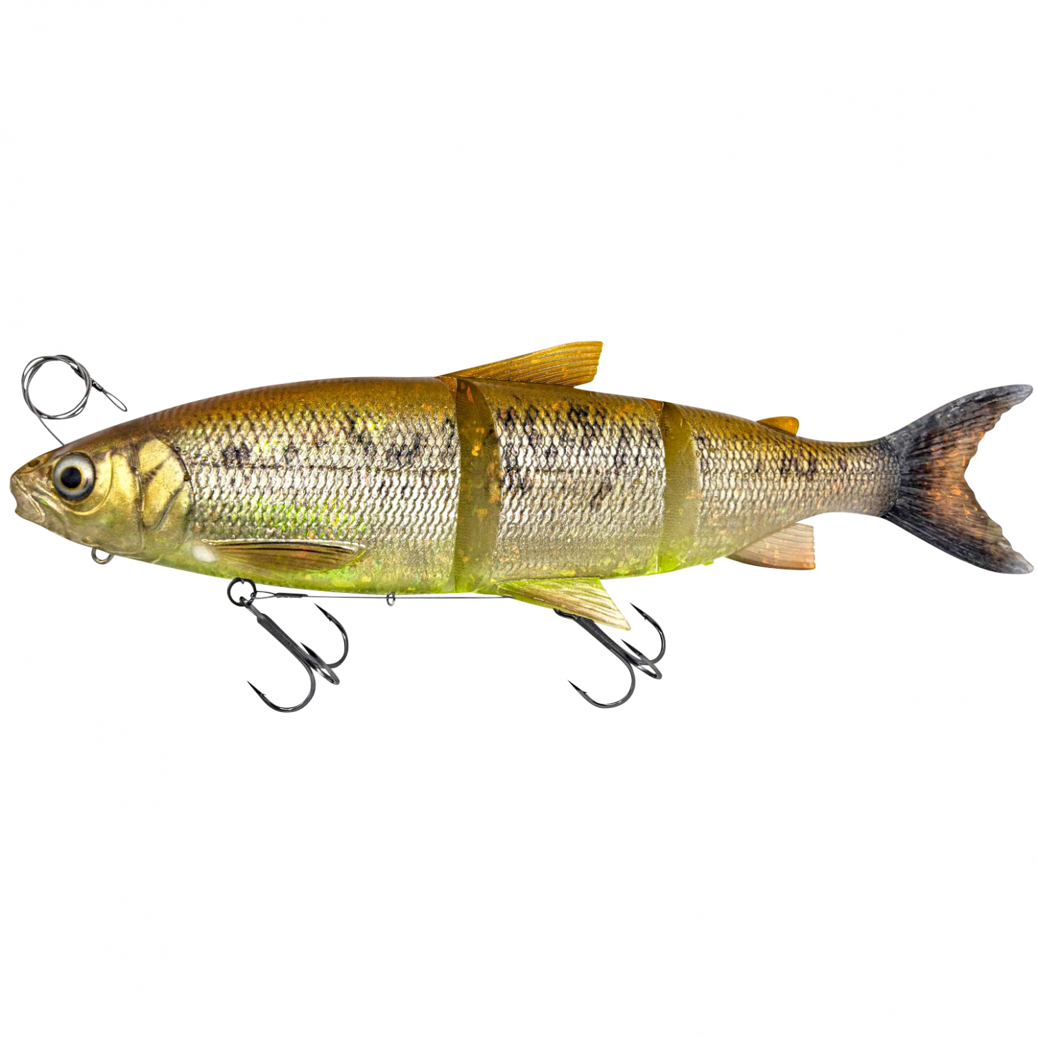 Savage Gear 3D Line Thru Whitefish (Brown Chartreuse) 