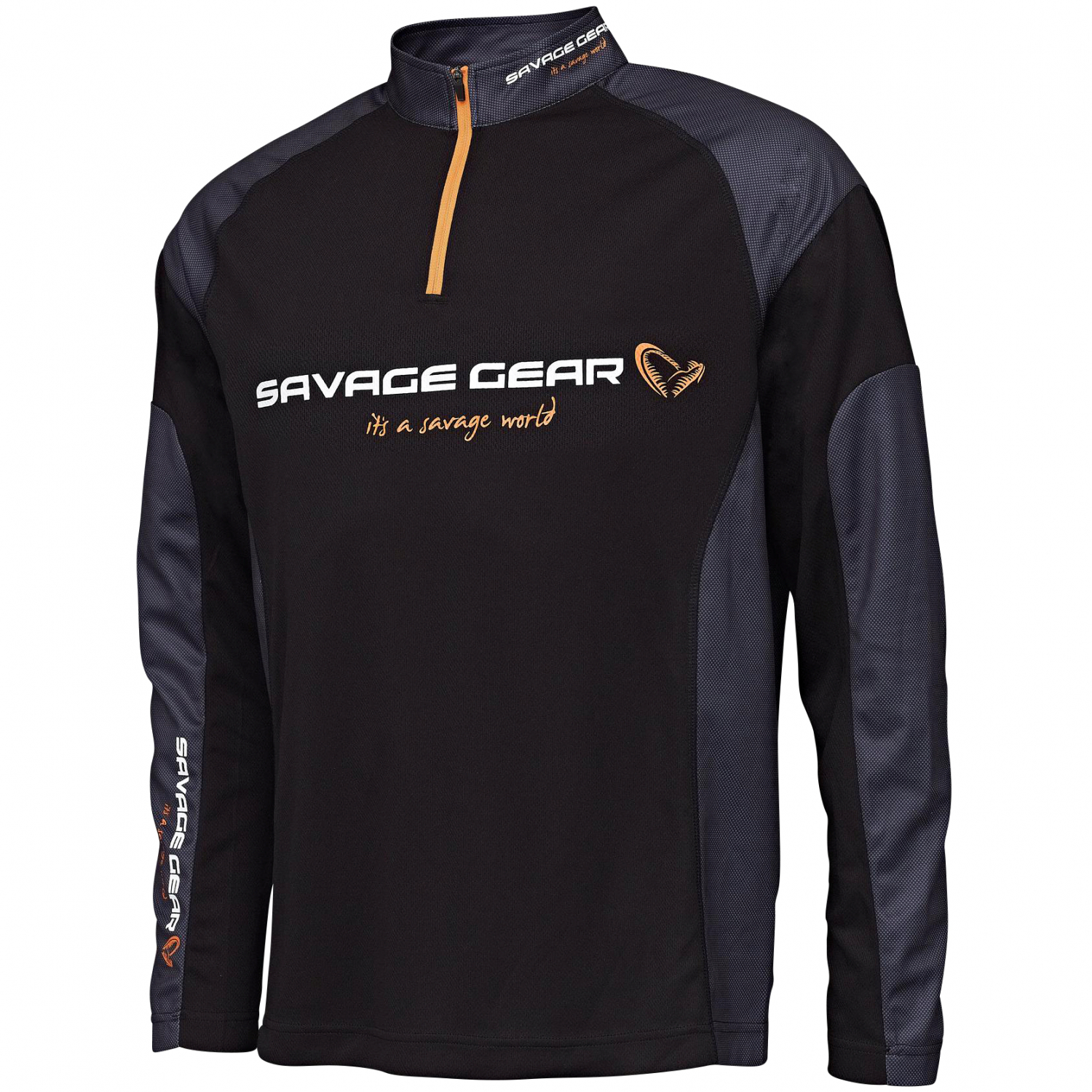 Savage Gear Tournament Gear Shirt 1/2 Zip (Black Ink) 