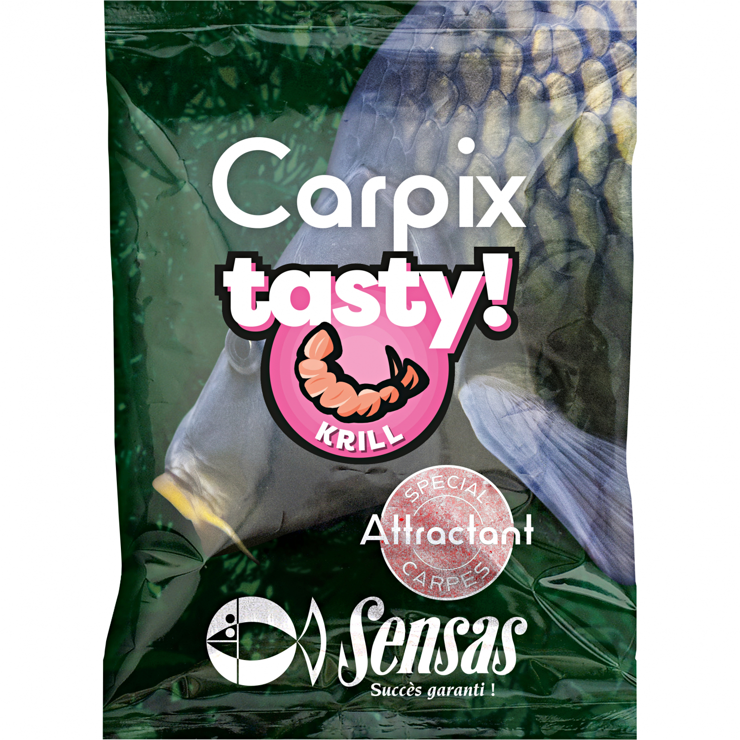 Sensas Lockpulver Carpix Tasty (Krill) 