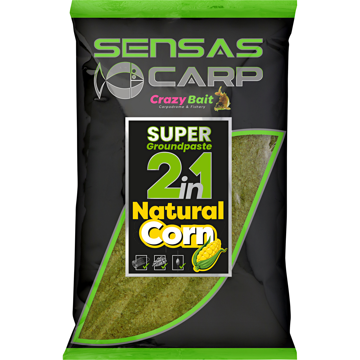 Sensas Super Köderpaste 2 in 1 (Natural Corn) 