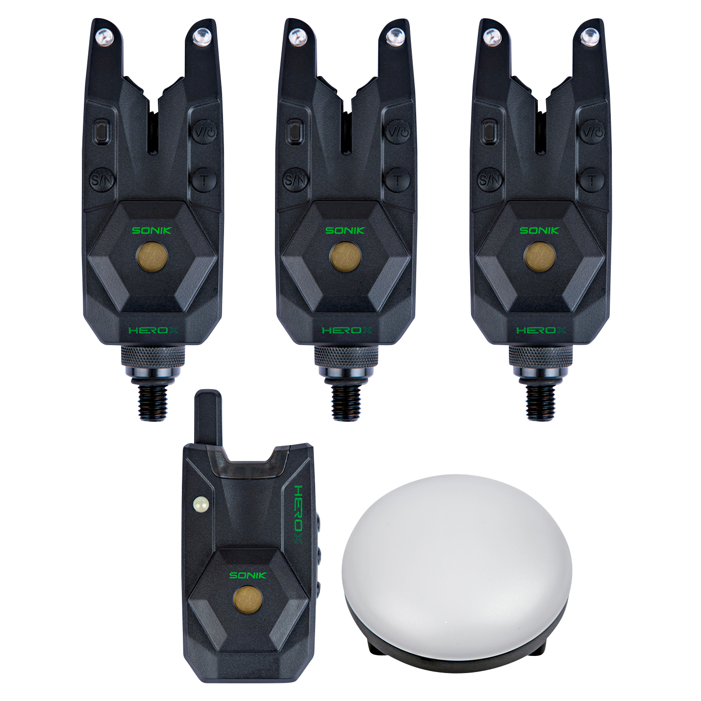 Sonik Herox Bite Alarms 3+1+BL Bite Alarm Set 3+1+BL (R G B) 