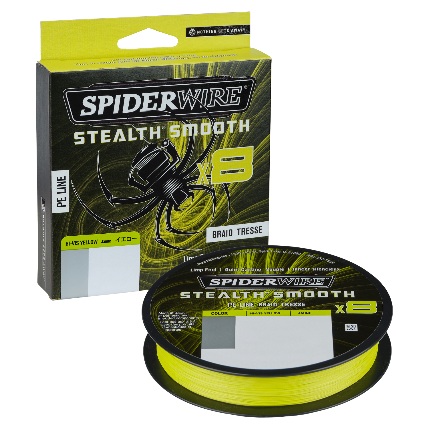Spiderwire Stealth Smooth 8 (Hi-Vis Yellow, 300 m) 