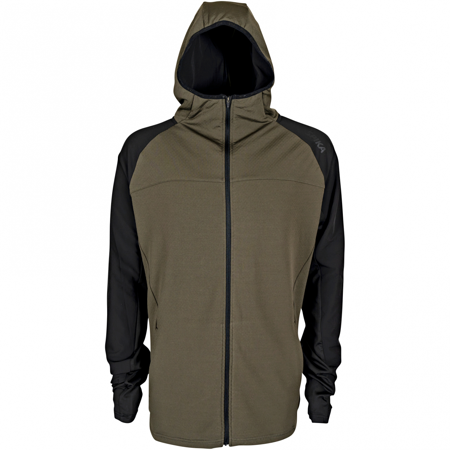 Spika Herren Microfleece Zip–Through Jacke (Olive Summit) 