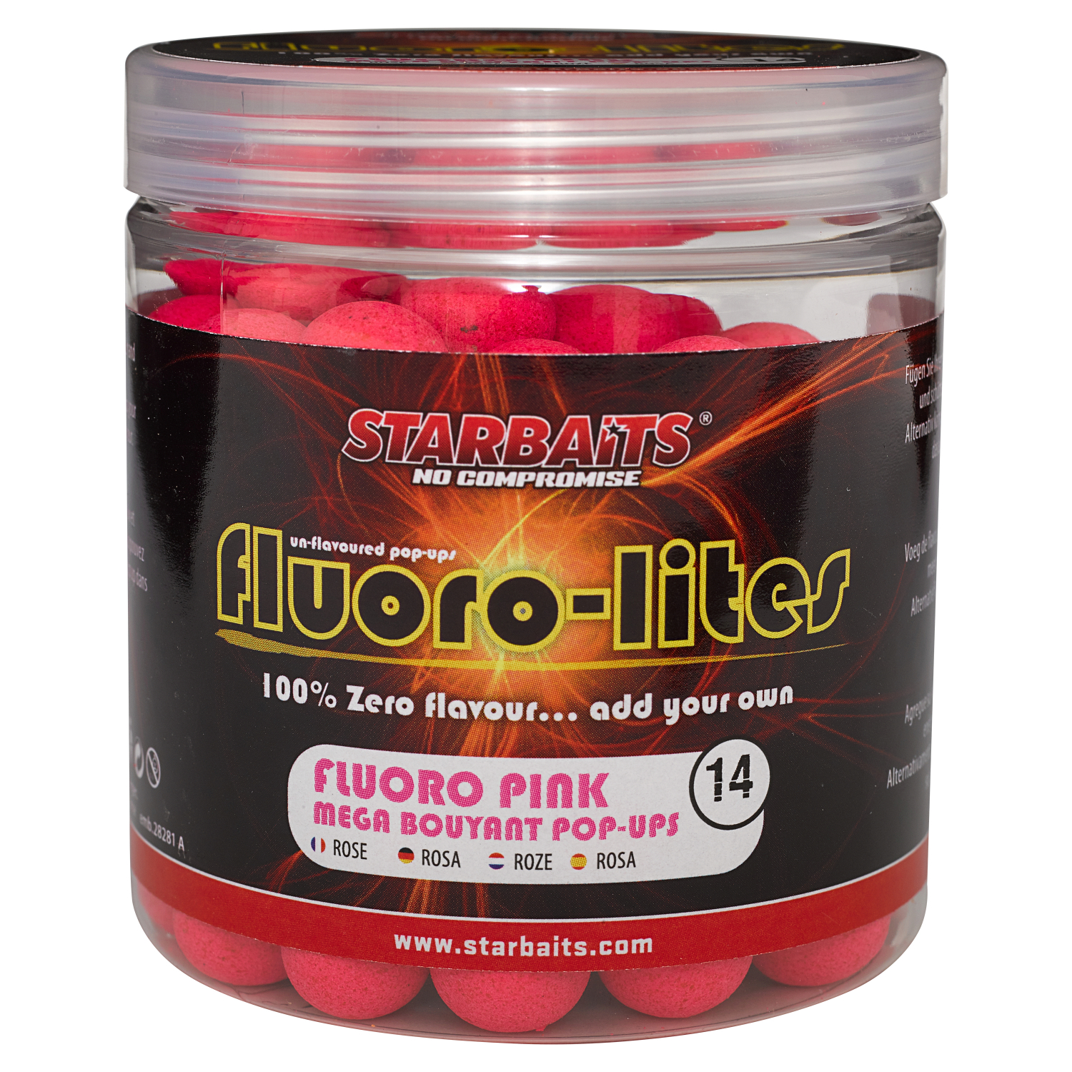 Starbaits Pop Up Boilies Fluoro Lite (Pink) 