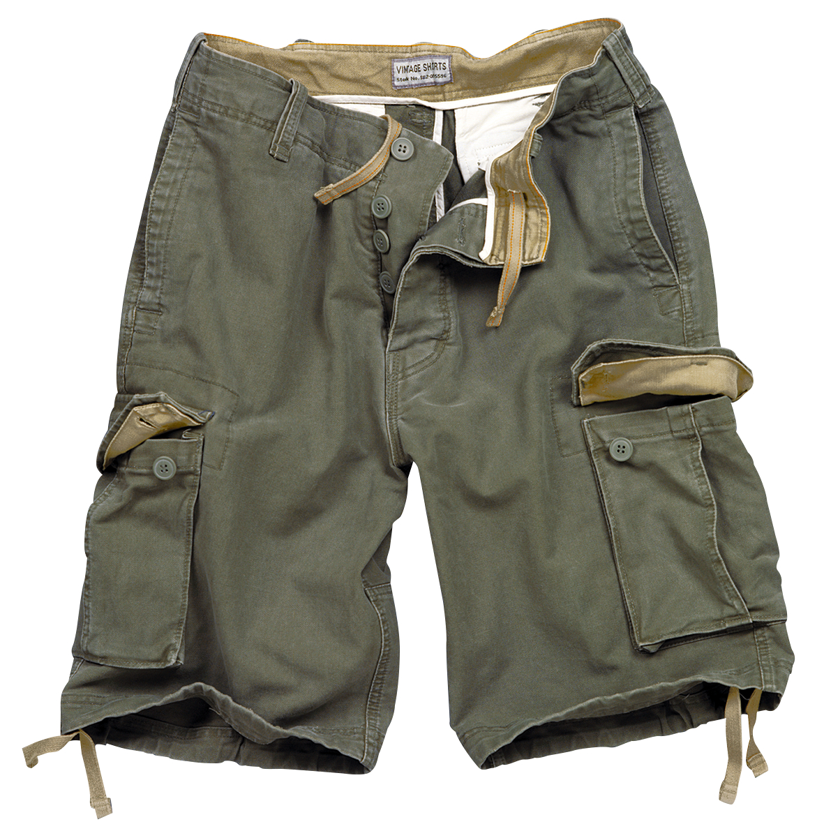 Surplus Herren Vintage Shorts (oliv) 
