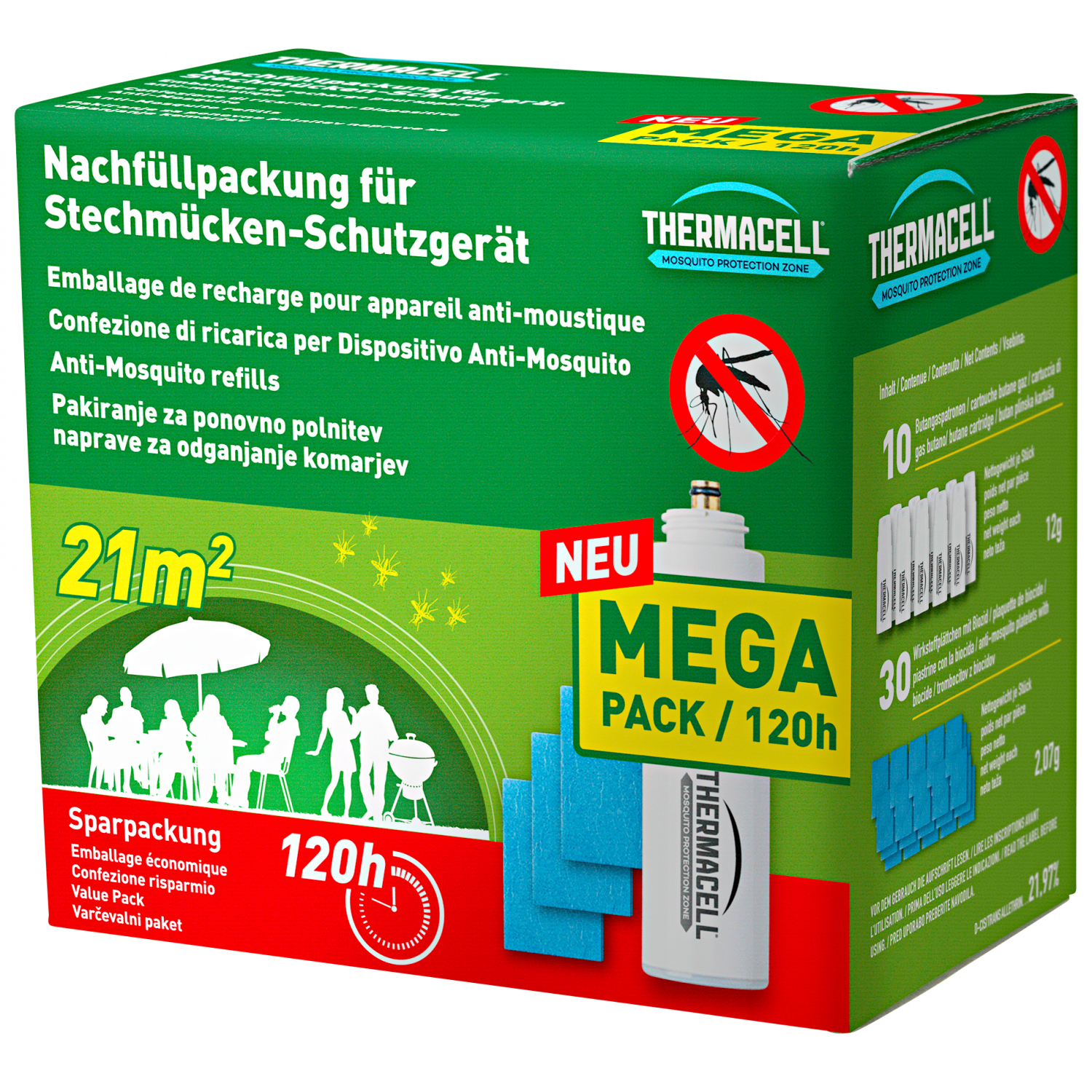 ThermaCell Thermacell Nachfüllpackung für Stechmücken-Schutzgerät 