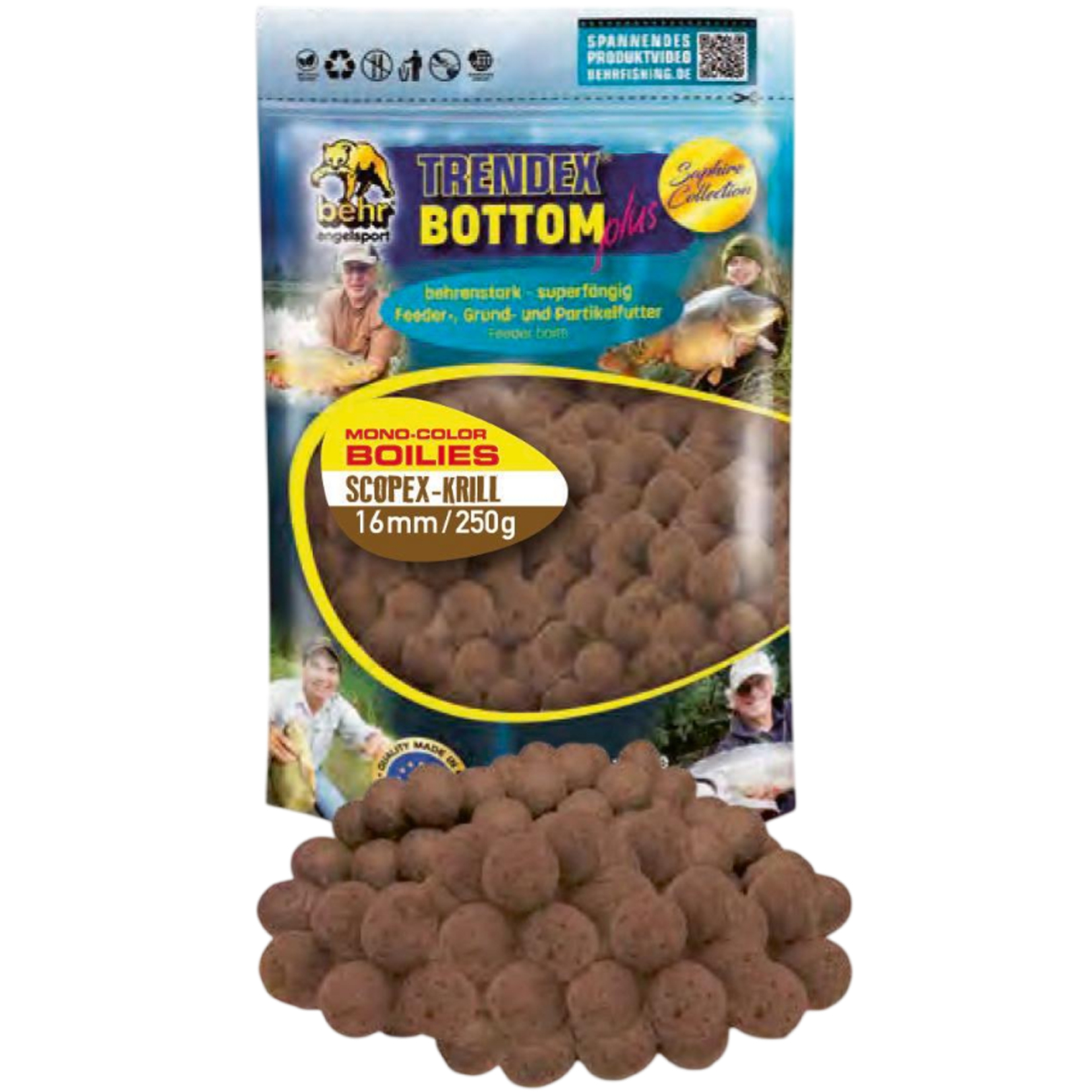Trendex Mono-Colour Boilies (Scopex-Krill) 