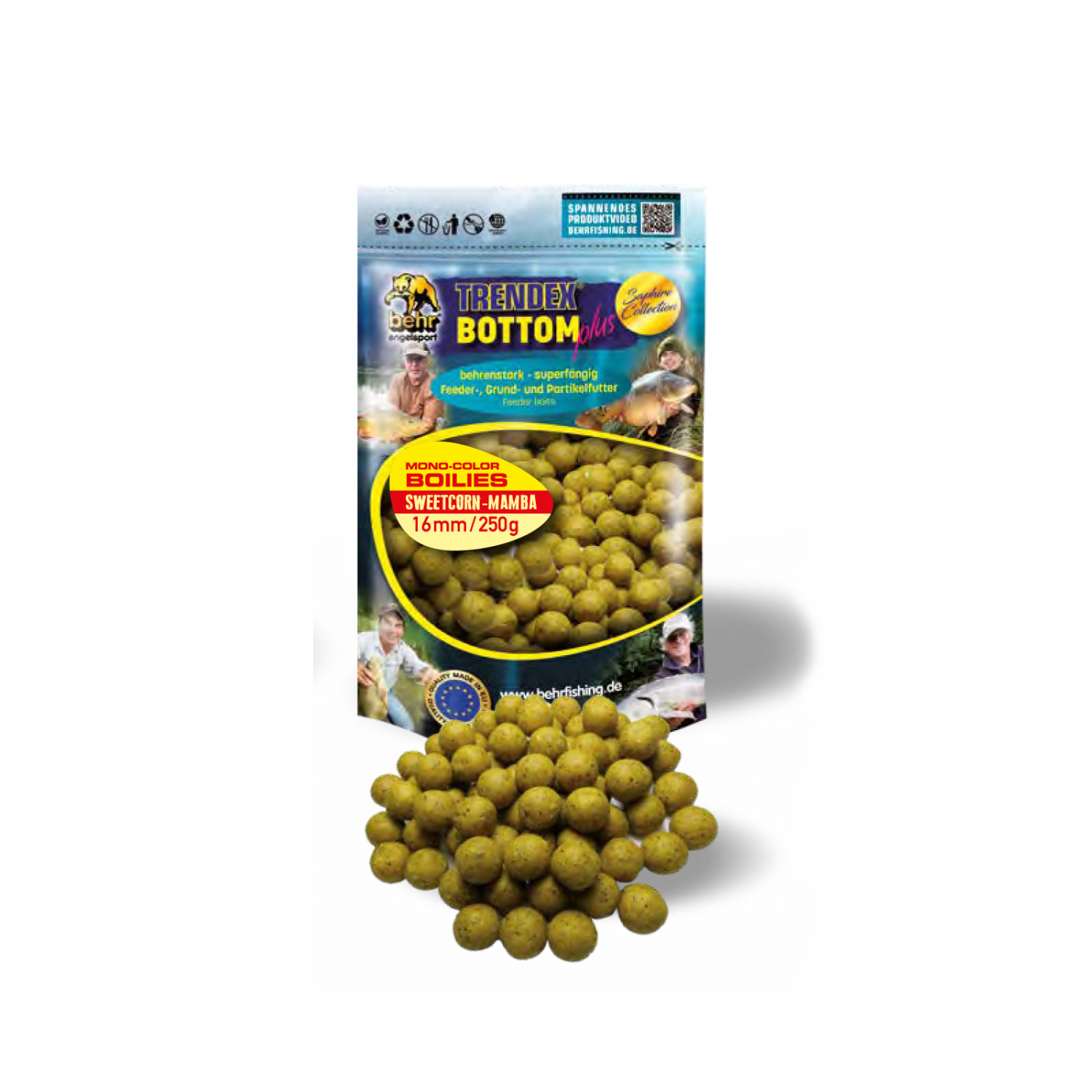 Trendex Mono-Colour Boilies (Sweetcorn-Mamba) 