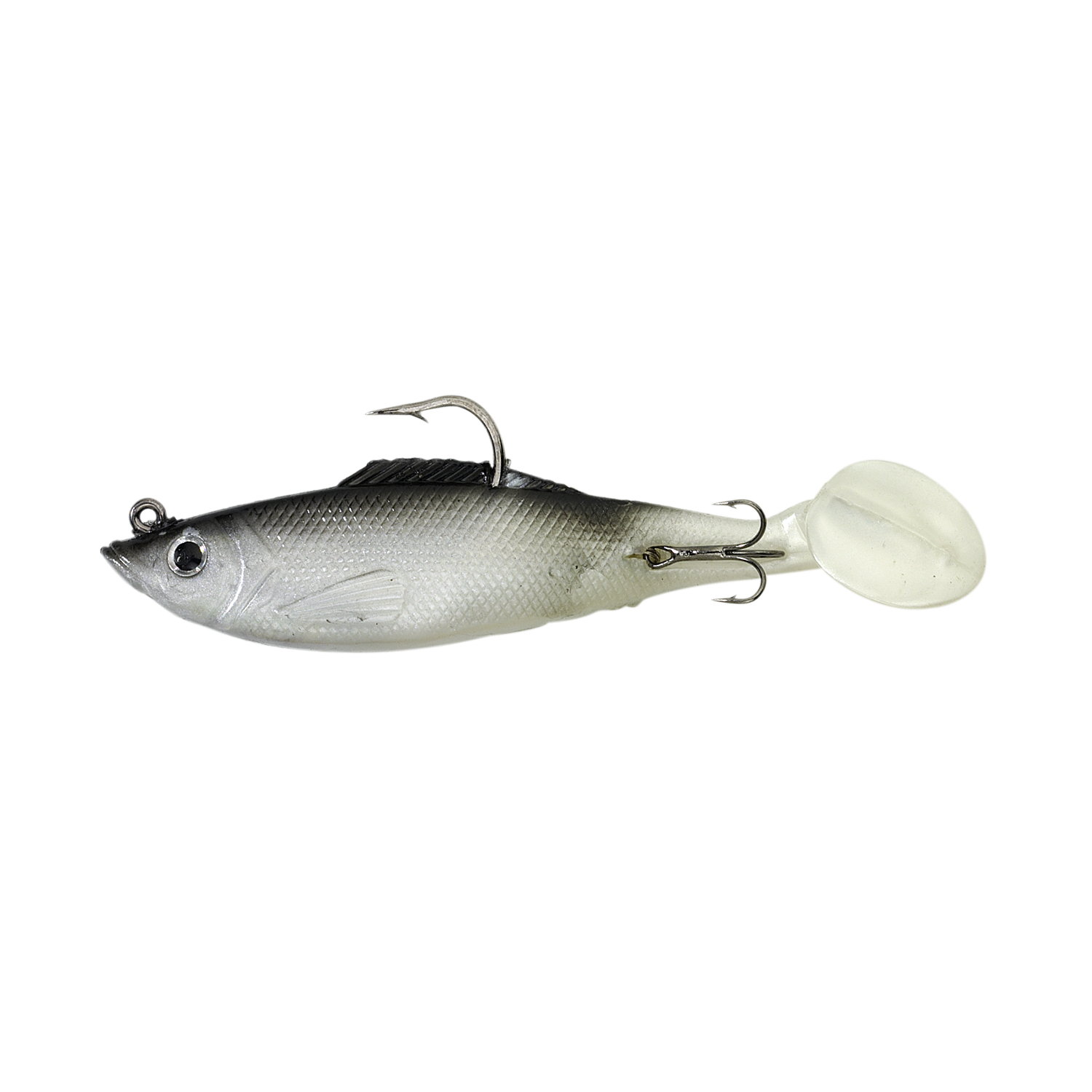 Trendex Shad Treble Tail (Schwarz/Silber) 