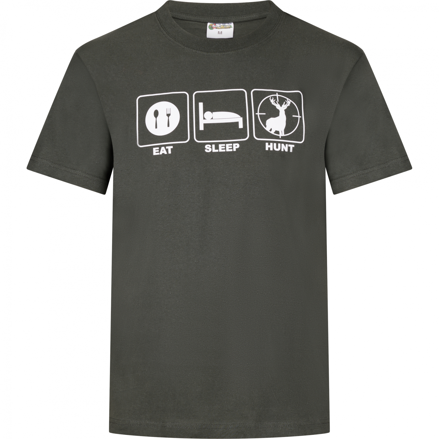 T-Shirt "Eat Sleep Hunt" Herren (Oliv) 