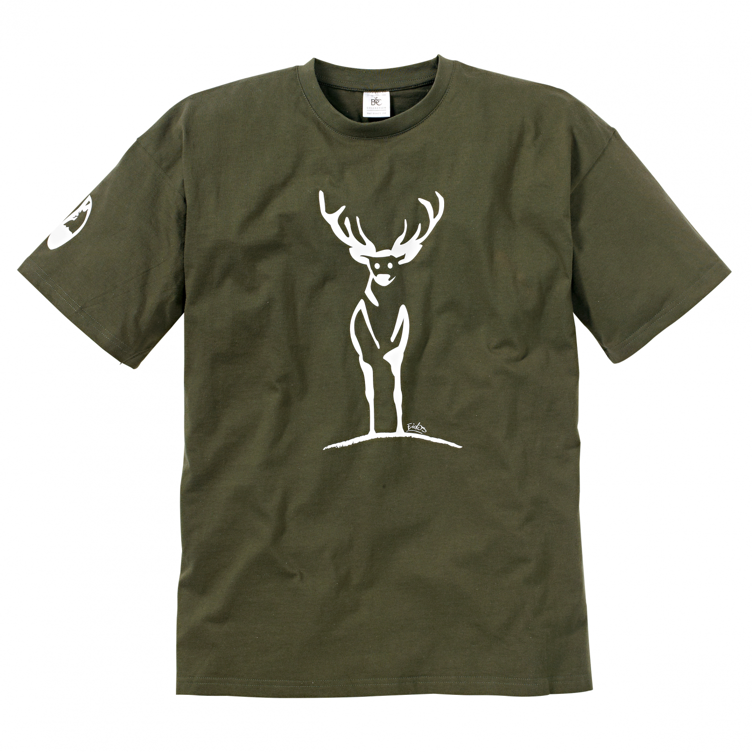 T-Shirt "Rotwild" Herren (Oliv) 