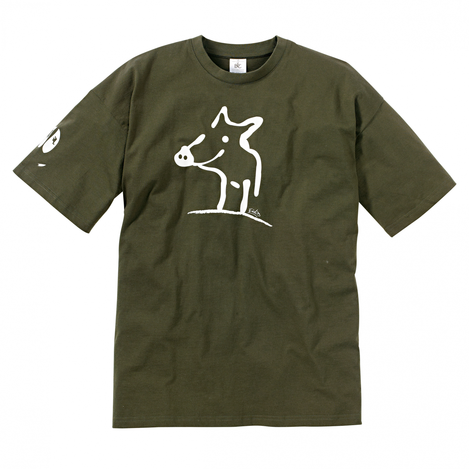 T-Shirt "Sau" Herren (Oliv) 