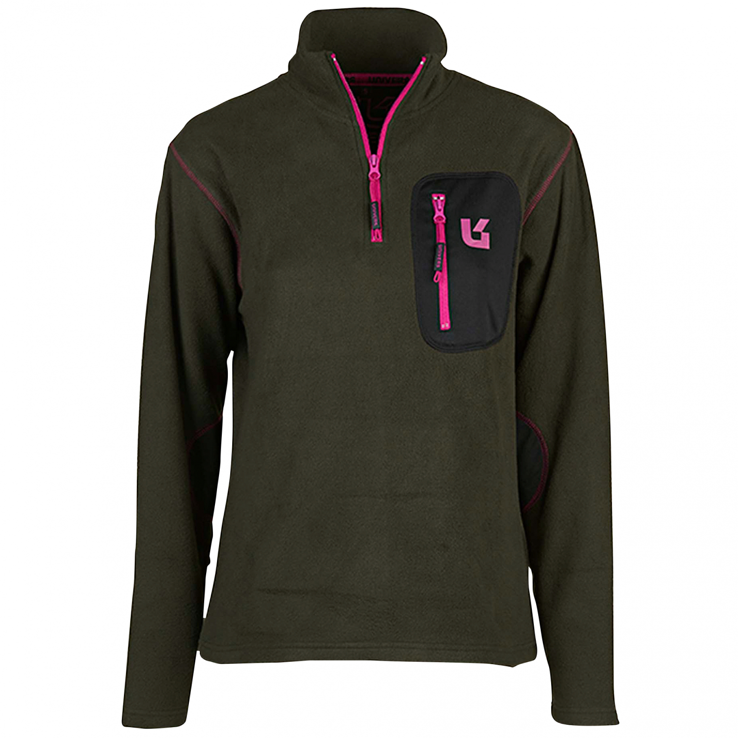 Univers Fleecepullover mit Rollkragen 