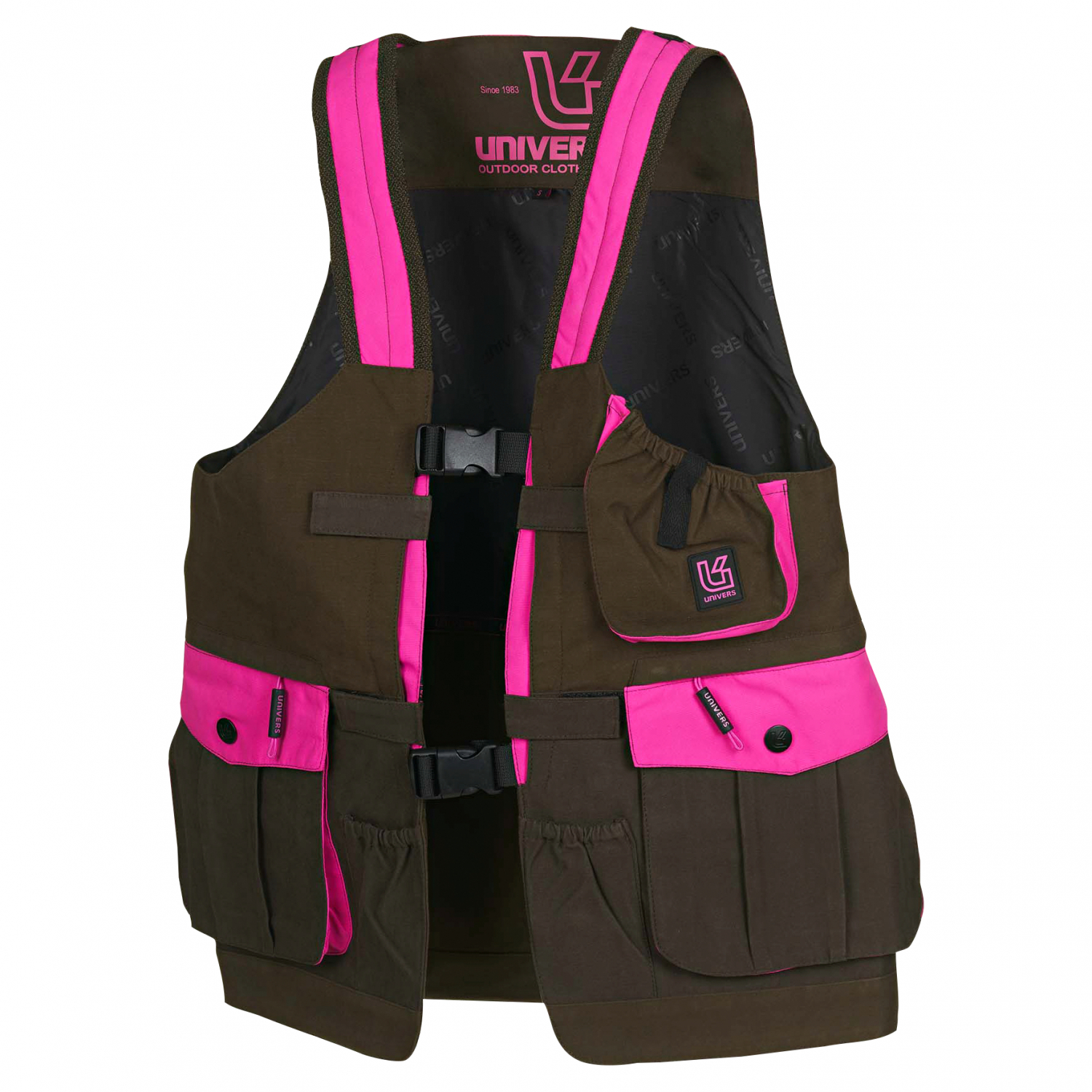 Univers Microfiber U-Tex Hunting Vest Damen (Oliv/Pink) 