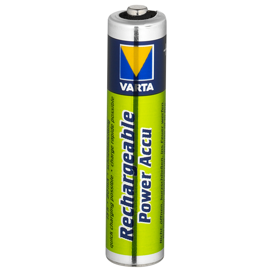 Varta Rechargeable Power Akku NiMh Micro HR03/AAA (1,2 Volt 800 MAh) 
