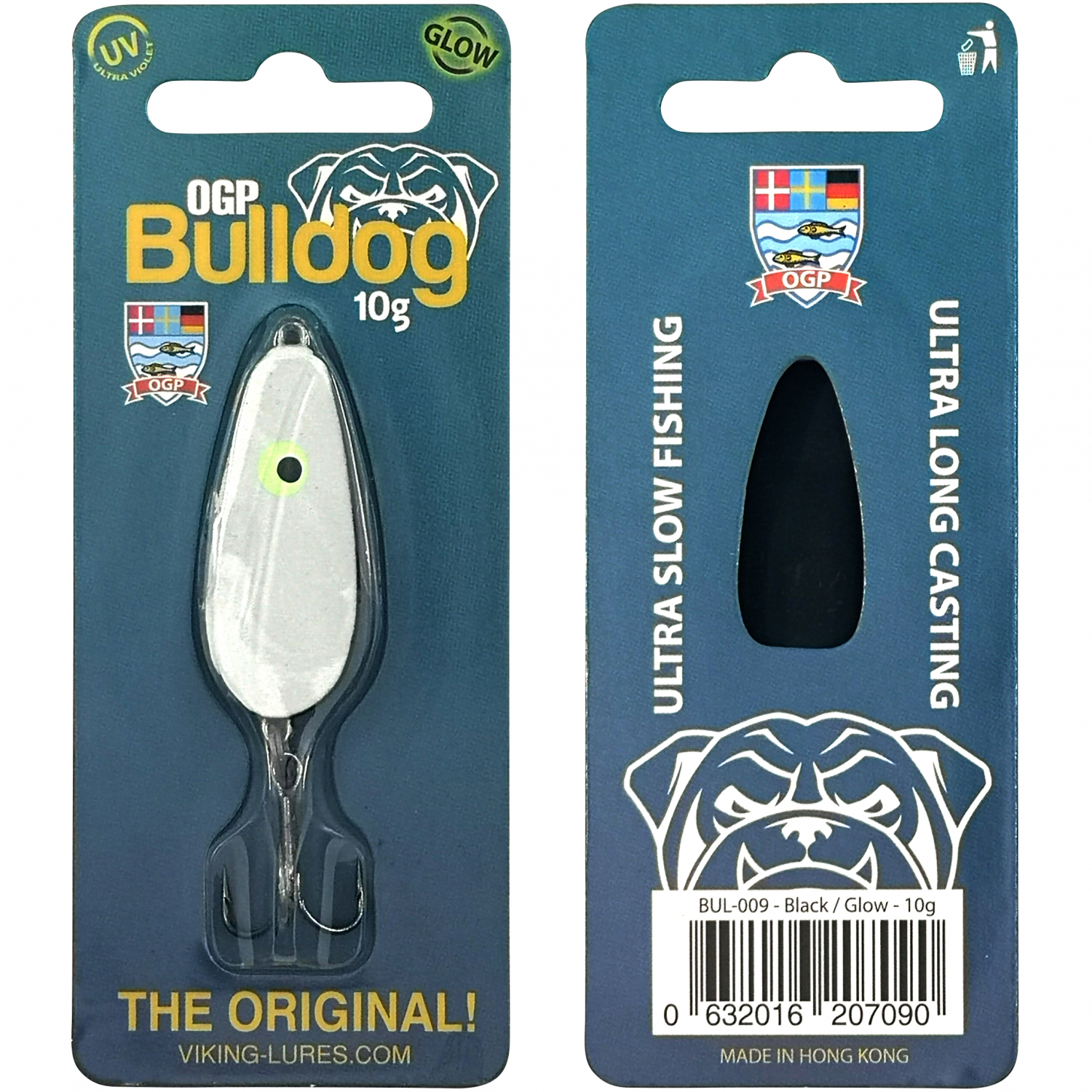 Westin Blinker Bulldog (Black / White Glow) 