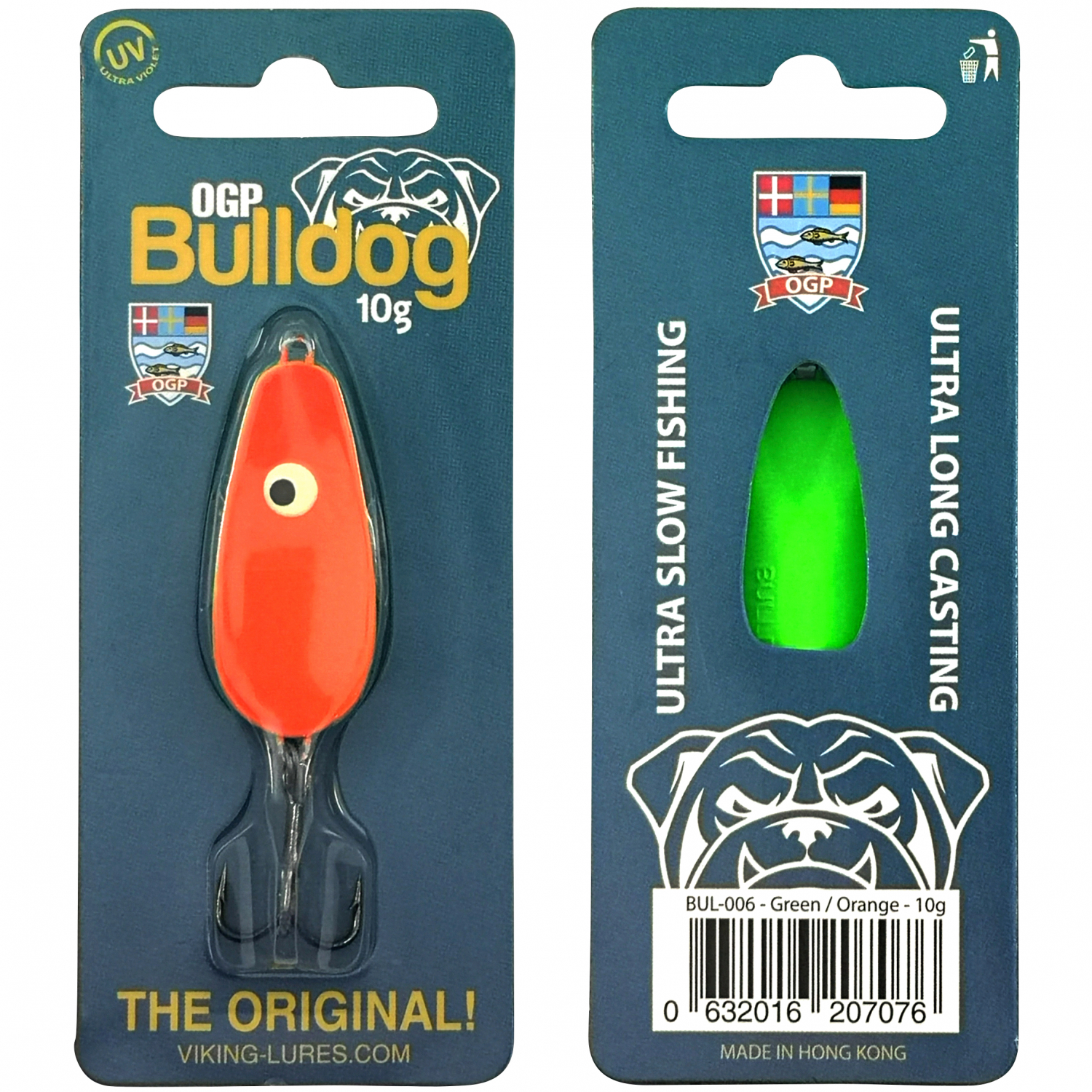 Westin Blinker Bulldog (Green / Orange) 