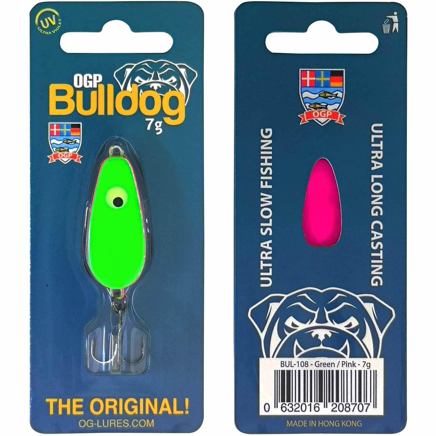 Westin Blinker Bulldog (Green / Pink, 7 g) 