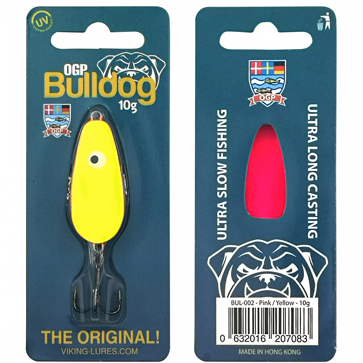 Westin Blinker Bulldog (pink / yellow) 