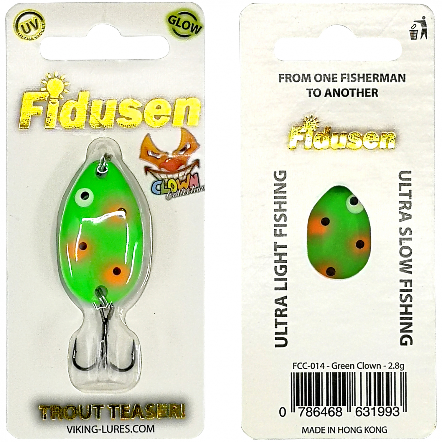 Westin Blinker Fidusen (Green Clown) 