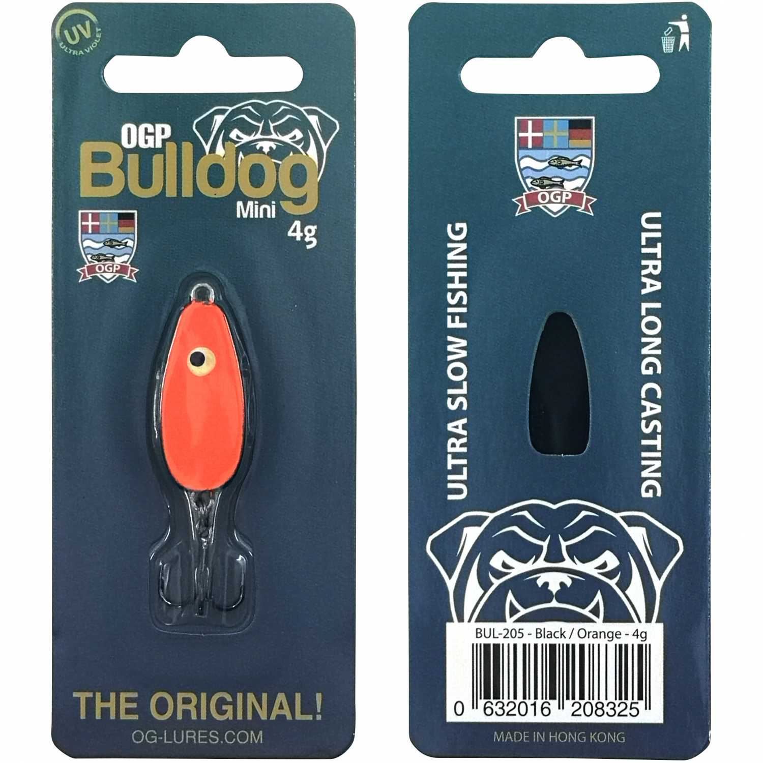 Westin Forellenköder Bulldog Mini (Black/Orange) 