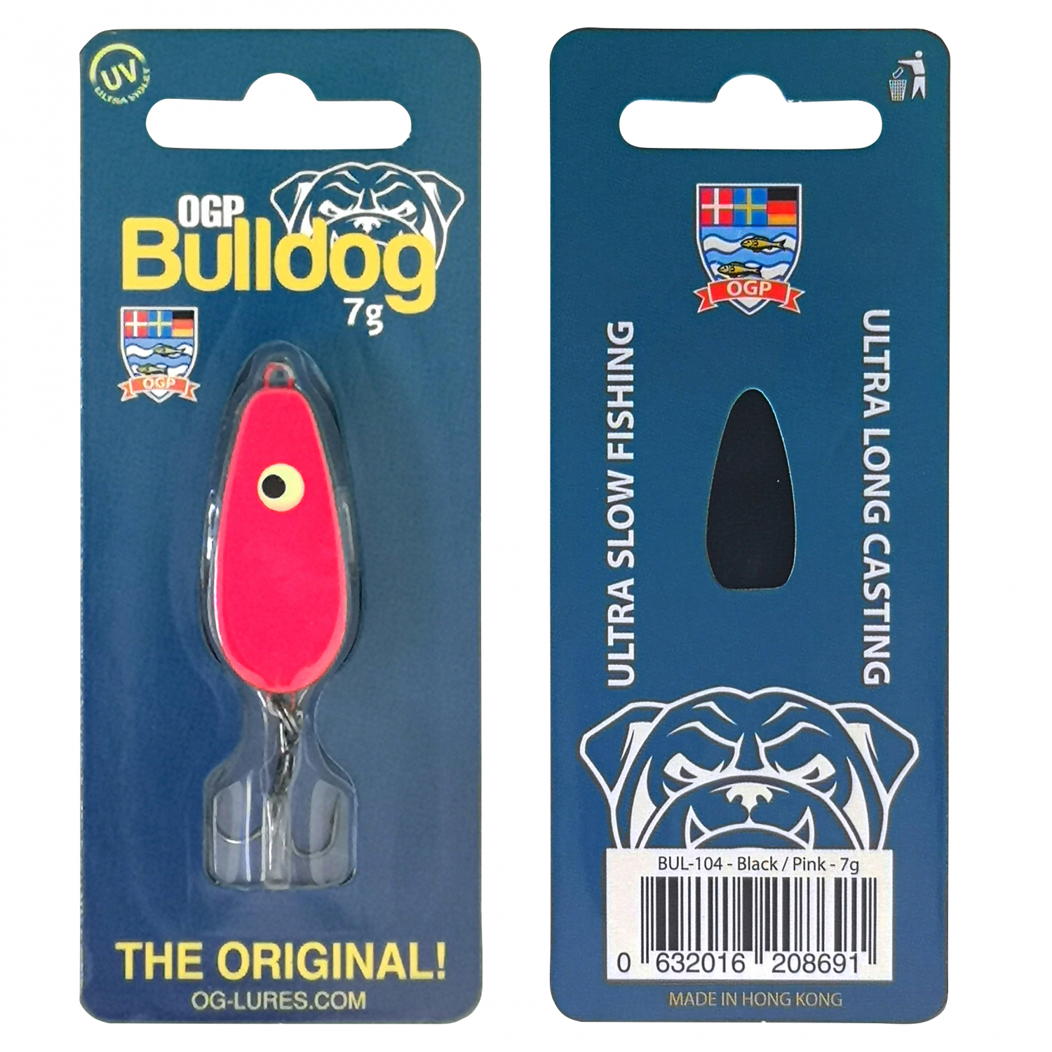 Westin Forellenköder Bulldog Mini (Black/Pink) 