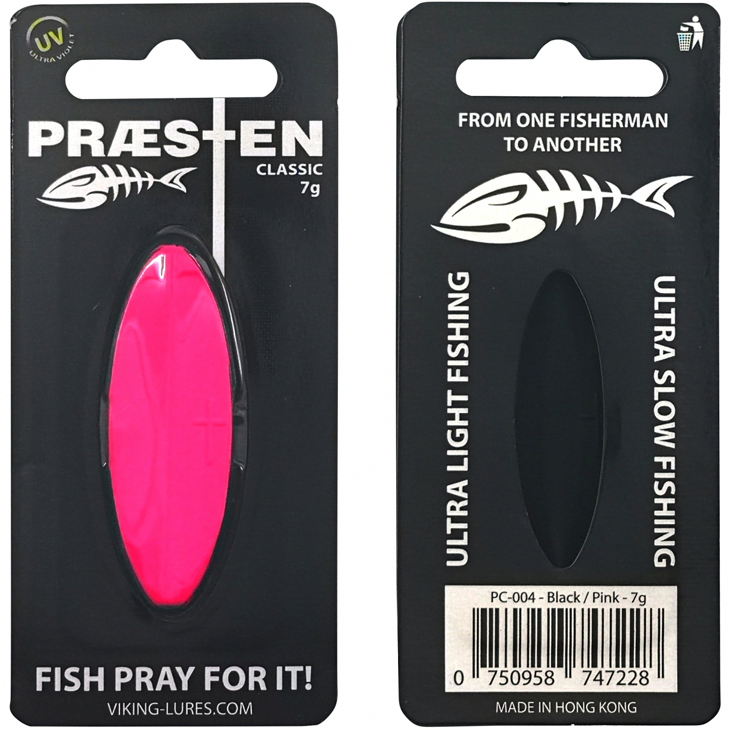 Westin Inlineköder Præsten Classic (Black/Pink) 