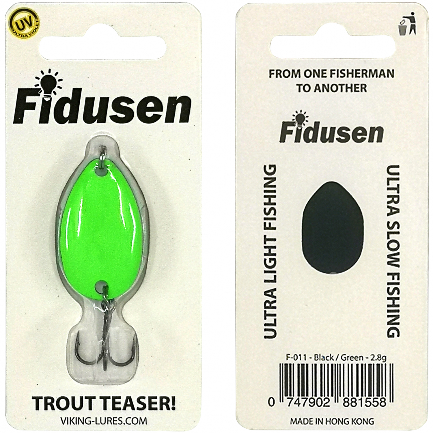 Westin Kunstköder Fidusen (Black/Green, 2,8 g) 
