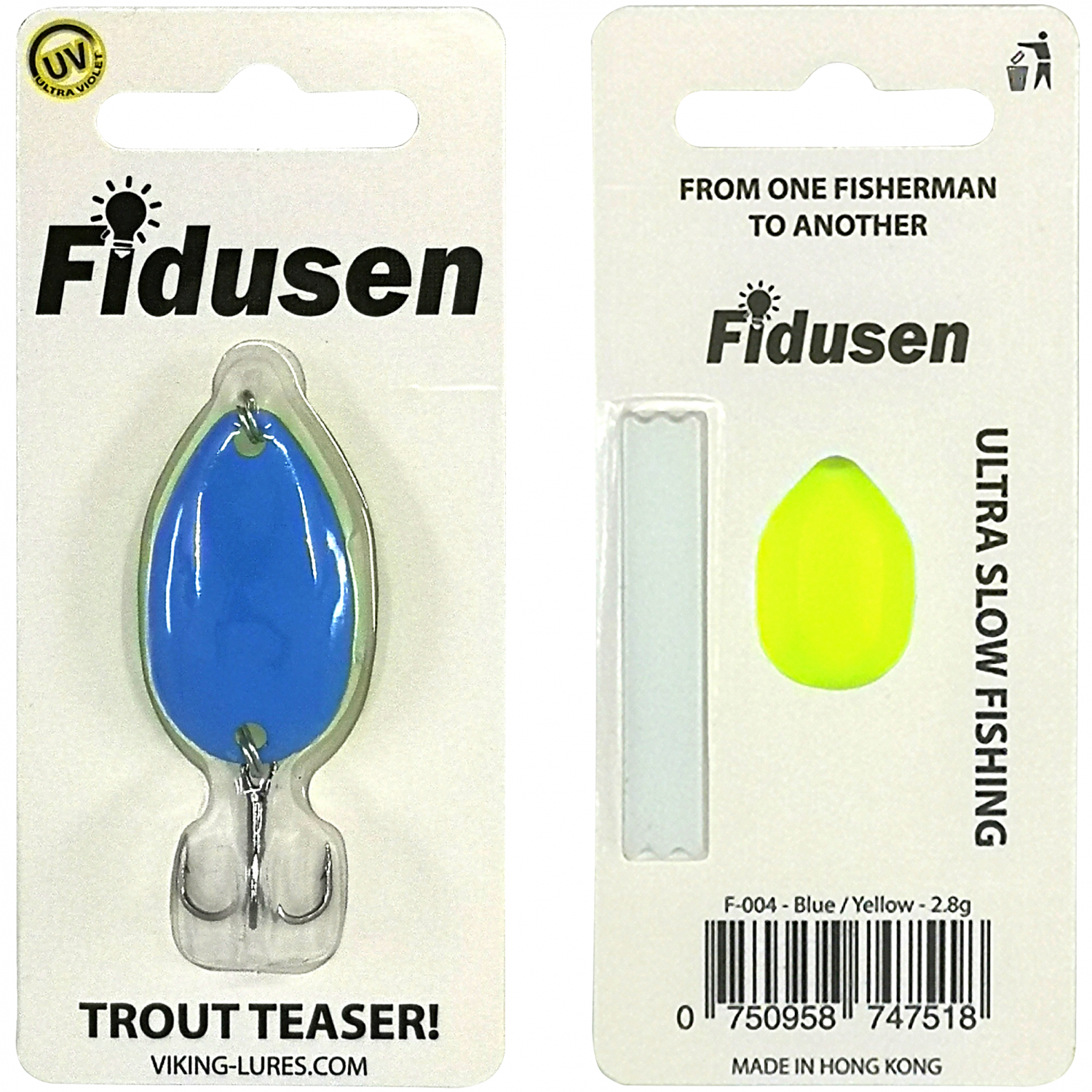 Westin Kunstköder Fidusen (Blue/Yellow, 2,8 g) 