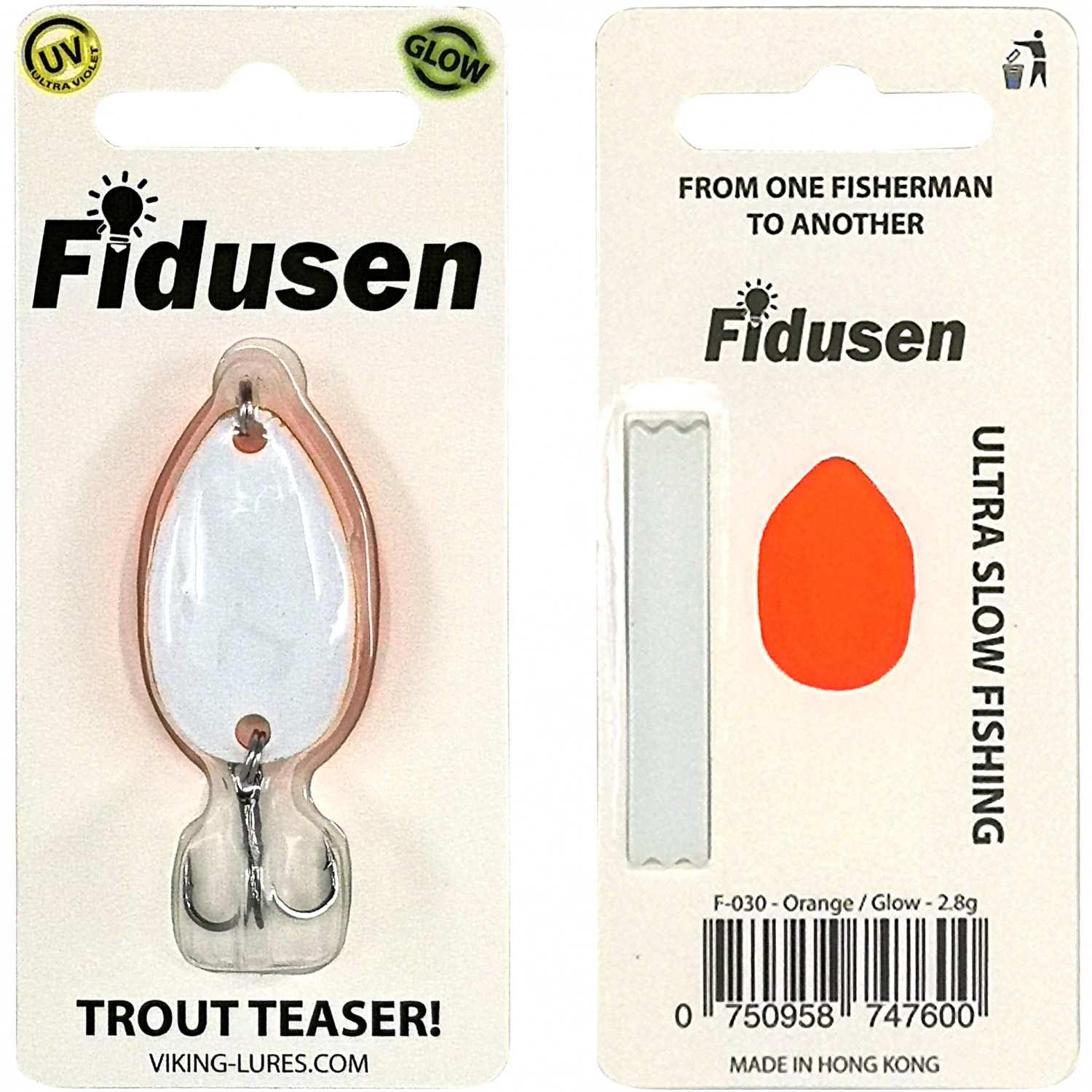 Westin Kunstköder Fidusen (Orange/White, 2,8 g) 