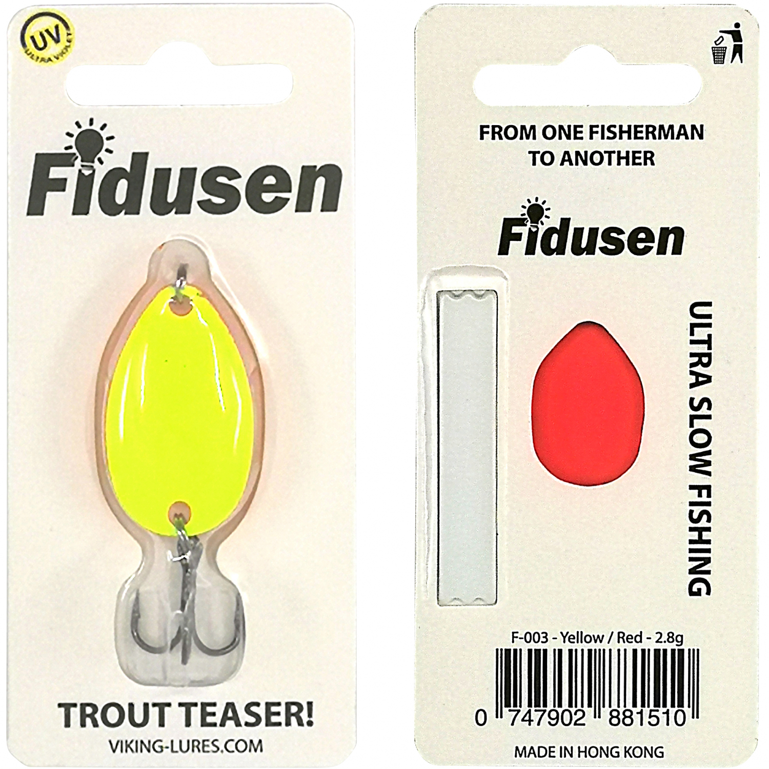 Westin Kunstköder Fidusen (Yellow/Red, 2,8 g) 