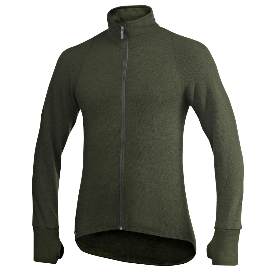 Woolpower Herren Full Zip Jacket 400 Herren (Pine Green) 