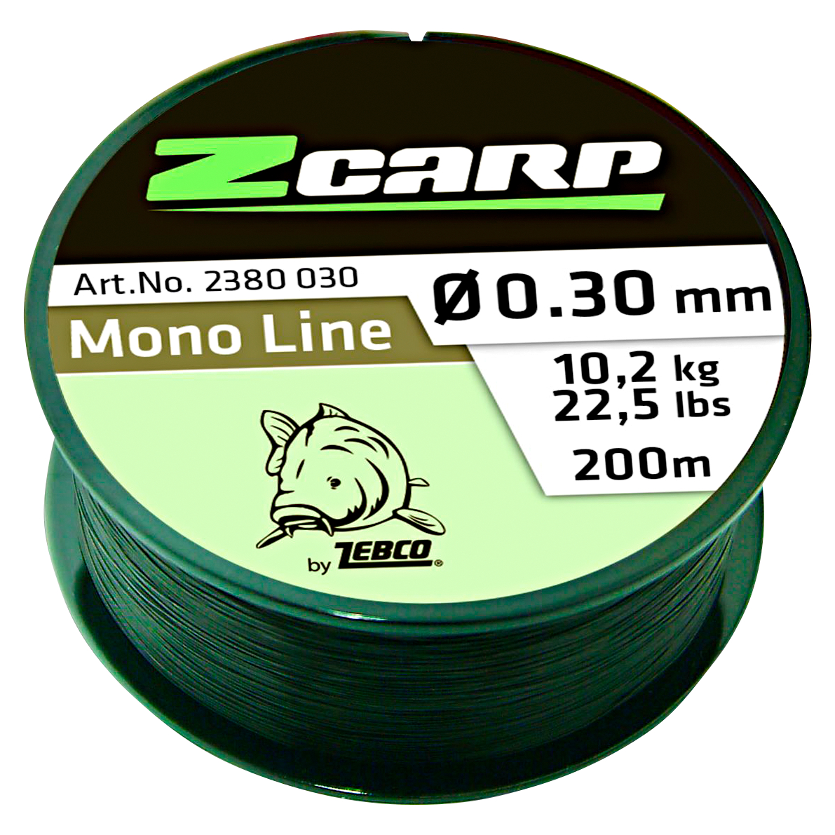 ZCarp Zebco Angelschnur ZCarp Mono Line (grün, 200 m) 