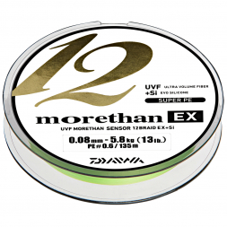 Daiwa Angelschnur Morethan 12 Braid EX + SI (lime green, 135 m)