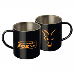 Fox Carp Stainless Black Mug XL