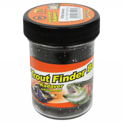 FTM Forellenteig Trout Finder Bait schwimmend (schwarz, Kadaver) 