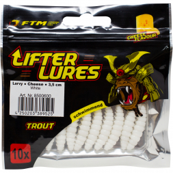  Lifter Lures Larvy, White 