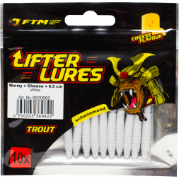 FTM Lifter Lures Wurmy, White 