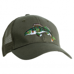 Herren Cap Herren, m. Zander-Motiv (Oliv)