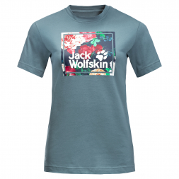 Jack Wolfskin Damen T-Shirt Flower Logo