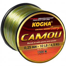  Angelschnur Carp Camou (grün-braun)