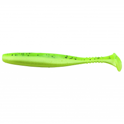 Kogha Gummifisch Räuberfänger Ribbed Tail (Chartreuse/Glitter)