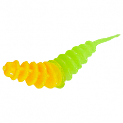 Kogha Gummiköder Räuberfänger Troutworm (gelb / grün)