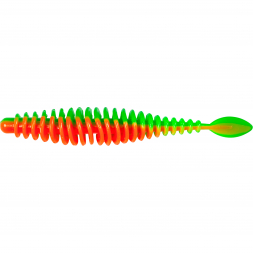 Magic Trout Softbait T-Worm P-Tail (Neon Grün/Orange)
